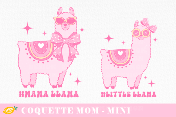 Download Coquette Mama Llama PNG Sublimation - Llama png Collection