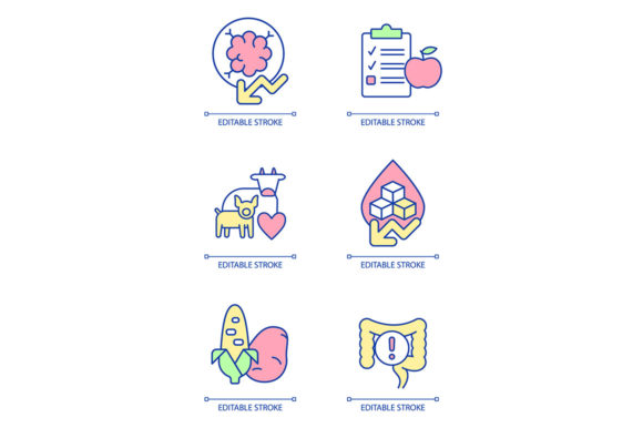 Download Vegan Lifestyles RGB Color Icon Set - Lifestyles Collection