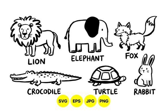 Download Cute Hand Drawn Animal Clipart - Hand drawn animal clipart Collection