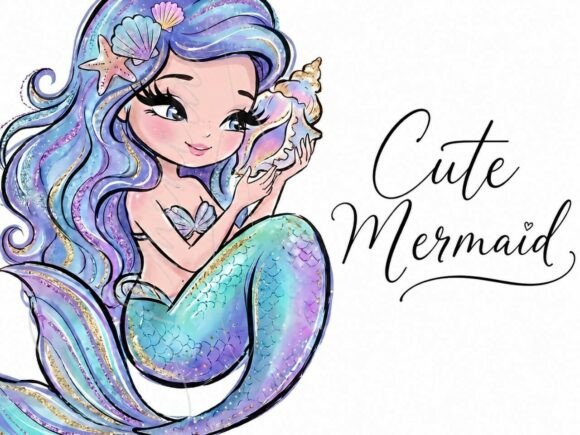Download Pastel Mermaid Clipart PNG Fantasy - Mermaid clipart Collection