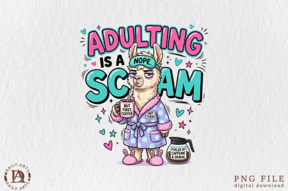 Download Coffee Llama PNG, Scam Quote PNG - Llama png Collection